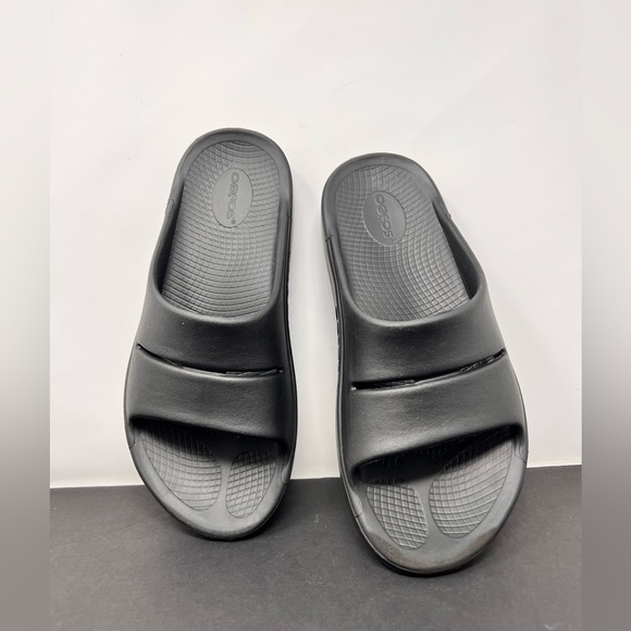 OOFOS Shoes Womens Ooahh Slide Sandal In Black Poshmark